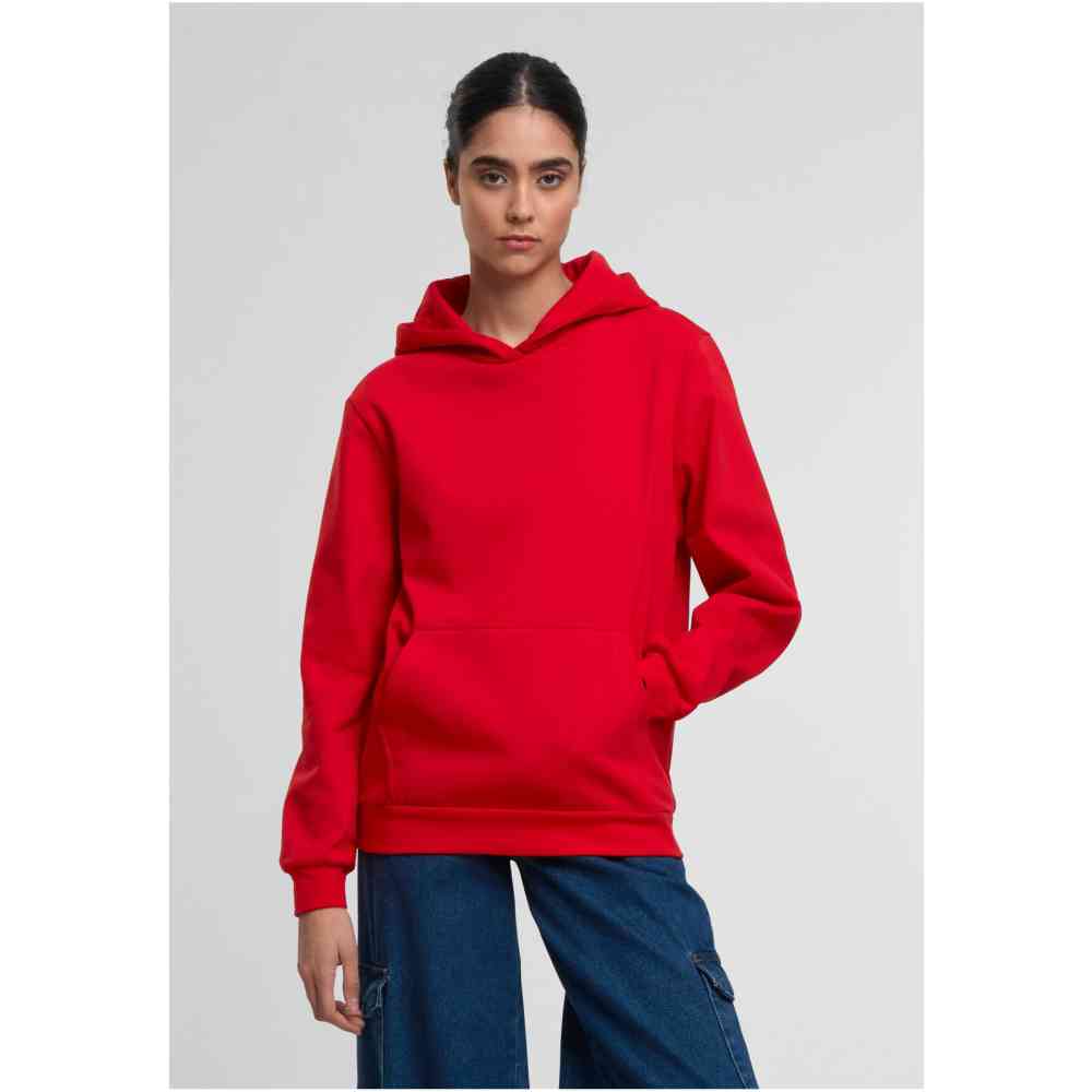 Urban Classics - Loose Light Brushed Fleece Kapuzenpullover/hoodie - Rot